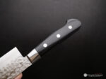 Sakai Kikumori - VG10 Hammered Damascus Santoku 165mm - Image 6