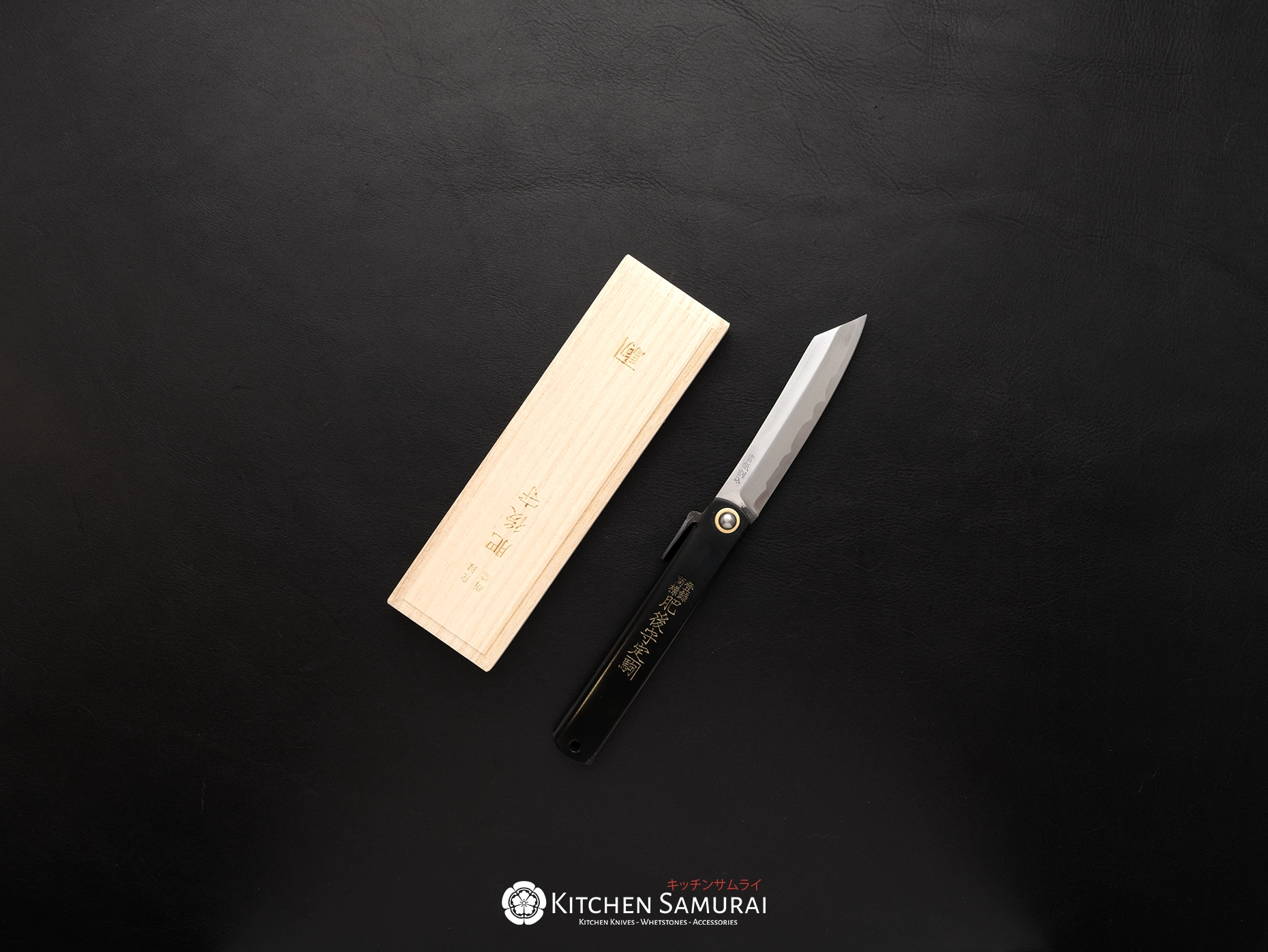 Higonokami Tokusen Tanzou black with Wooden box
