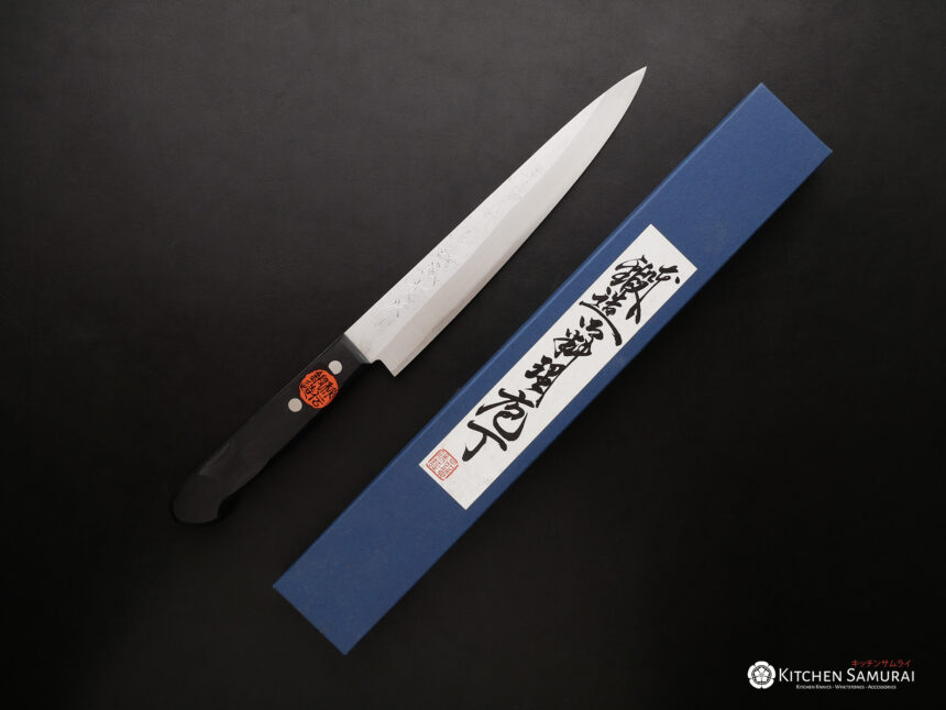 Shigeki Shigeki Tanaka Kurouchi Sujihiki 210mm - Kitchen Samurai | Japanese ...