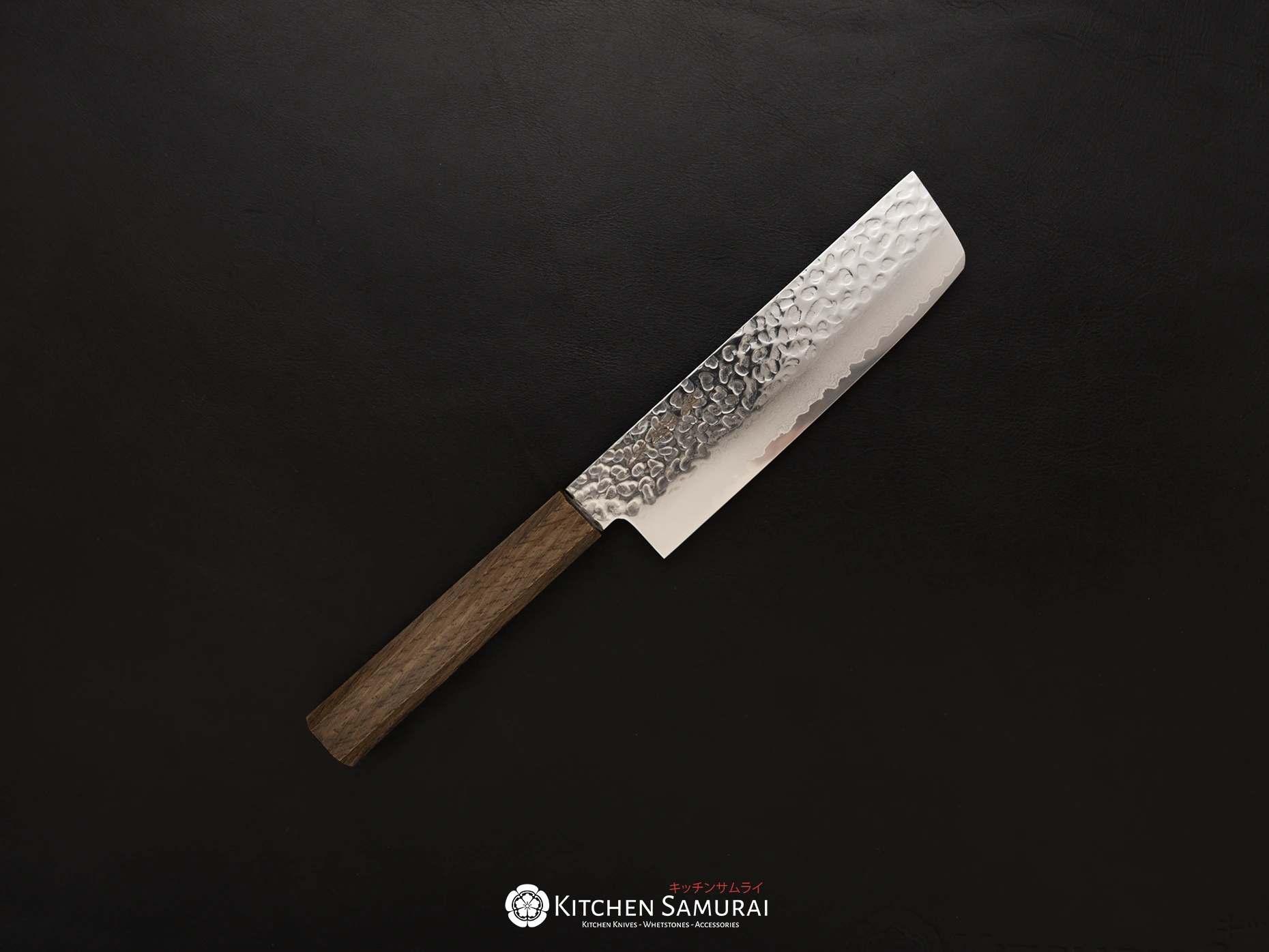 Sakai Kikumori_NDA_Nakiri_170mm_with_stained_oak_Handle