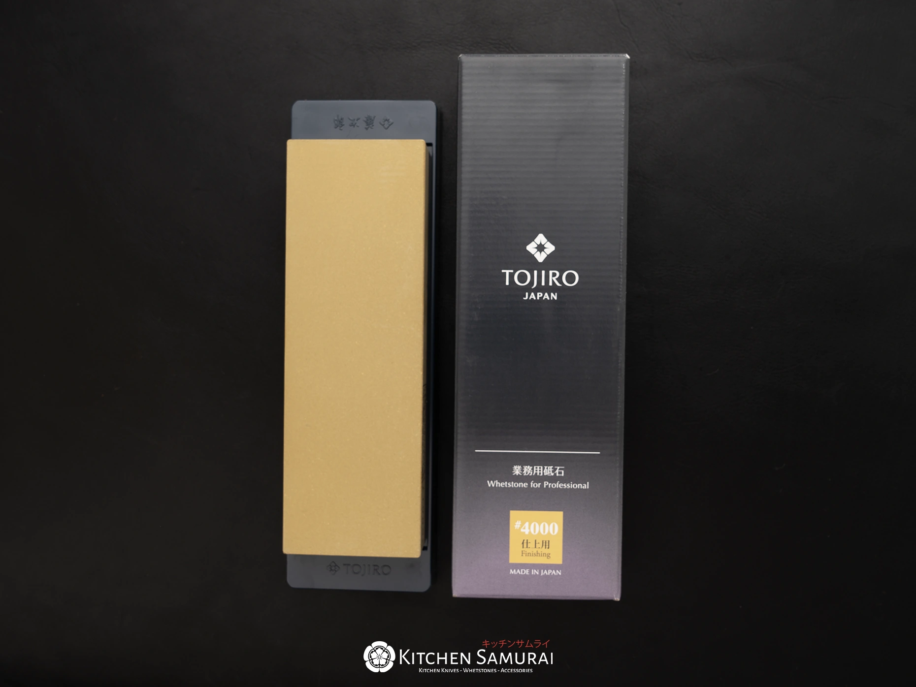 TOJIRO_Whetstone_Fine_Grit_#4000_with_base