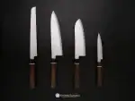Suncraft Senzo Black Damascus 4 piece knife set