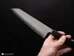 Yoshikane SKD Nashiji Kiritsuke Gyuto 210mm Ebony Handle - Image 11