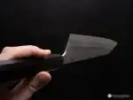 Yoshikane SKD Nashiji Kiritsuke Gyuto 210mm Ebony Handle - Image 8