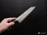 Yoshikane SKD Nashiji Kiritsuke Gyuto 210mm Ebony Handle - Image 5