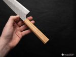 Nigara AS Tsuchime Gyuto 210mm with Olive Wood Handle - Image 4