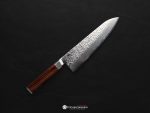 ONO Suzukaze SG2 Damascus Gyuto 210mm chef’s knife with hammered Damascus blade and Pakkawood handle