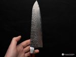 ONO Suzukaze SG2 Damascus Gyuto 210mm - Image 9