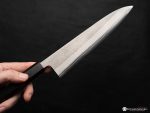 Yoshikane SKD Nashiji Gyuto 210mm Ebony Handle - Image 4
