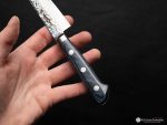Sakai Takayuki VG10 Hammered Damascus Gyuto, Petty knife set with whetstone - Image 3