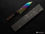Hatsukokoro Ryuhyo Rainbow Damascus Bunka 170mm - Image 8