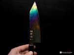 Hatsukokoro Ryuhyo Rainbow Damascus Bunka 170mm - Image 2
