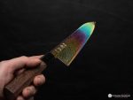 Hatsukokoro Ryuhyo Rainbow Damascus Gyuto 210mm - Image 7