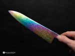 Hatsukokoro Ryuhyo Rainbow Damascus Gyuto 210mm - Image 2