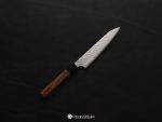 Nigara SG2 Migaki Tsuchime Petty knife 150mm with hammered blade and octagonal walnut handle