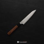 Nigara SG2 Migaki Tsuchime Petty knife 150mm with hammered blade and octagonal walnut handle