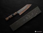 Yorokobi SLD Rainbow Damascus Bunka 180mm - Image 11