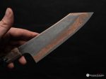 Yorokobi SLD Rainbow Damascus Bunka 180mm - Image 4